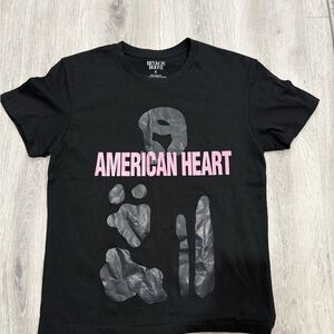Benny Boone American Heart Tour Black Graphic T-Shirt with Pink Text